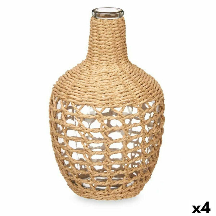 Garrafa Decorativa Gift Decor TS23938-B TS23938-B Marrón Transparente Madera Cristal 17 x 31 x 17 cm 20 x 31 x 20 cm 5,5 x 30 x