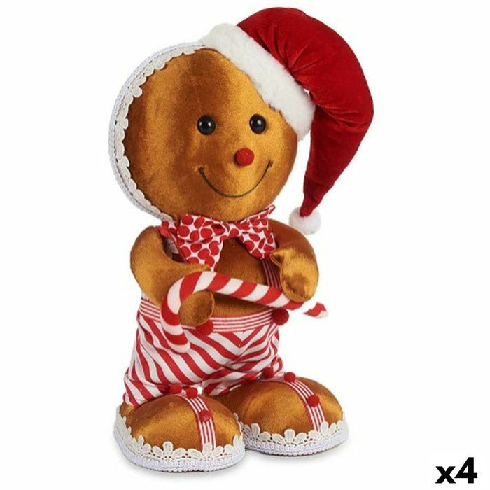 Figura Decorativa Krist+ Marrón Rojo Galleta 19 x 33 x 15 cm (4 Unidades)