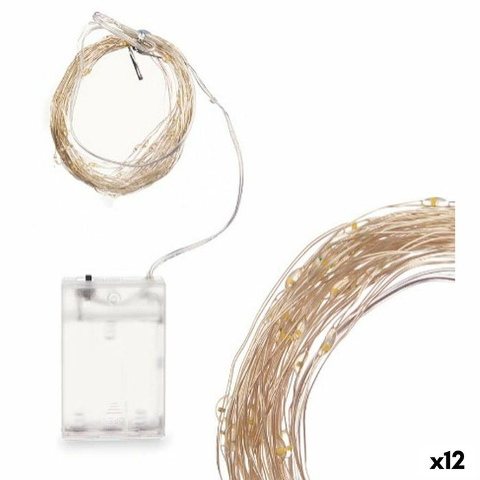 Guirnalda de Luces LED Gift Decor BL-010 BL-010 Blanco Luz cálida 10,4 m 16 x 10 x 6 cm (12 Unidades)