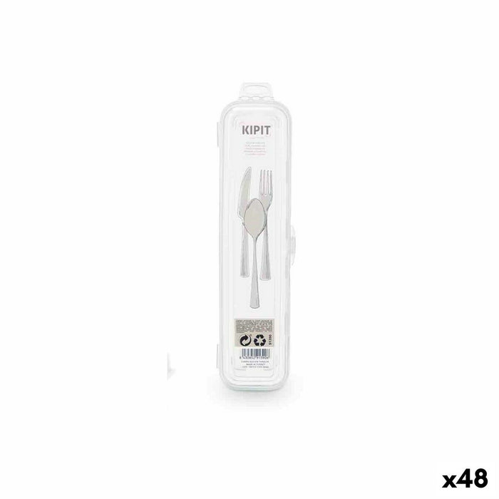 Estuche Cubiertos De viaje Transparente (48 Unidades)