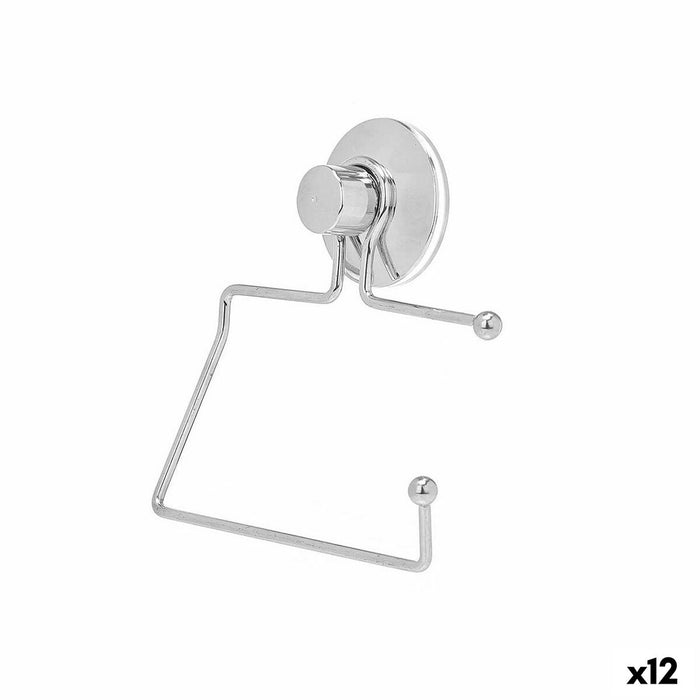 Portarrollos de Papel Higiénico Berilo W3100-12B Acero ABS 12 x 14 x 3,5 cm (12 Unidades)