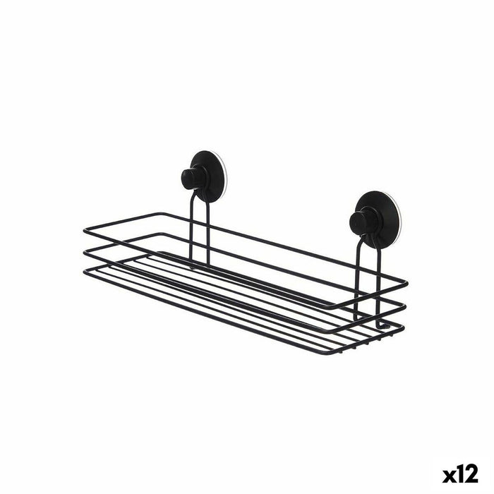 Supporto da Doccia Berilo CN-W6753-1P Nero Acciaio ABS 35 x 13 x 13 cm (12 Unità)