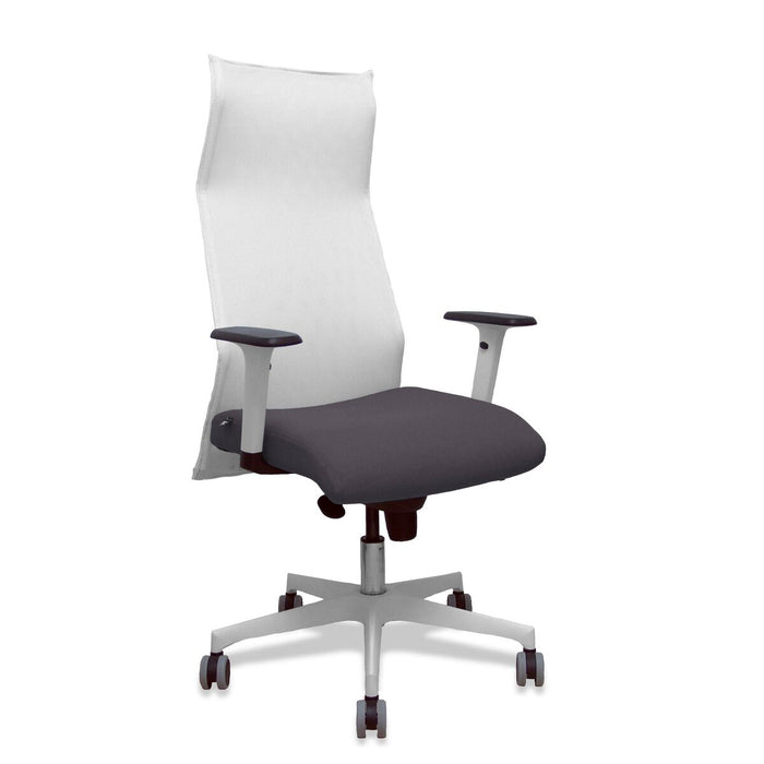 Silla de Oficina Piqueras y Crespo 54BR65G Blanco Gris oscuro