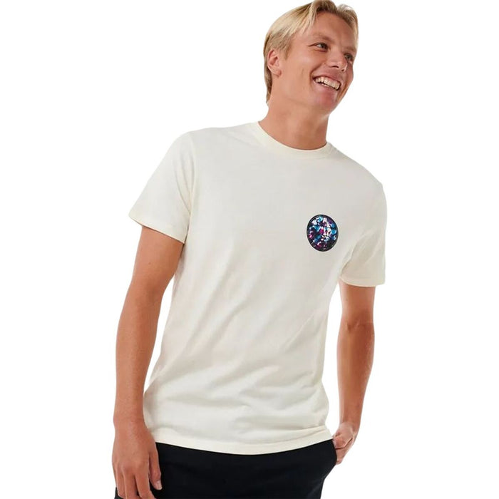 Men’s Short Sleeve T-Shirt Rip Curl Passage Tee White