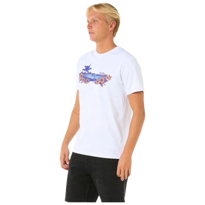 Men’s Short Sleeve T-Shirt Rip Curl Surf Paradise White