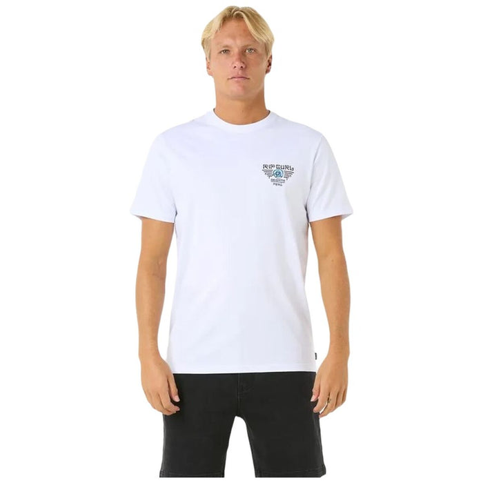 Camiseta de Manga Corta Hombre Rip Curl Desti Animals Tee Blanco