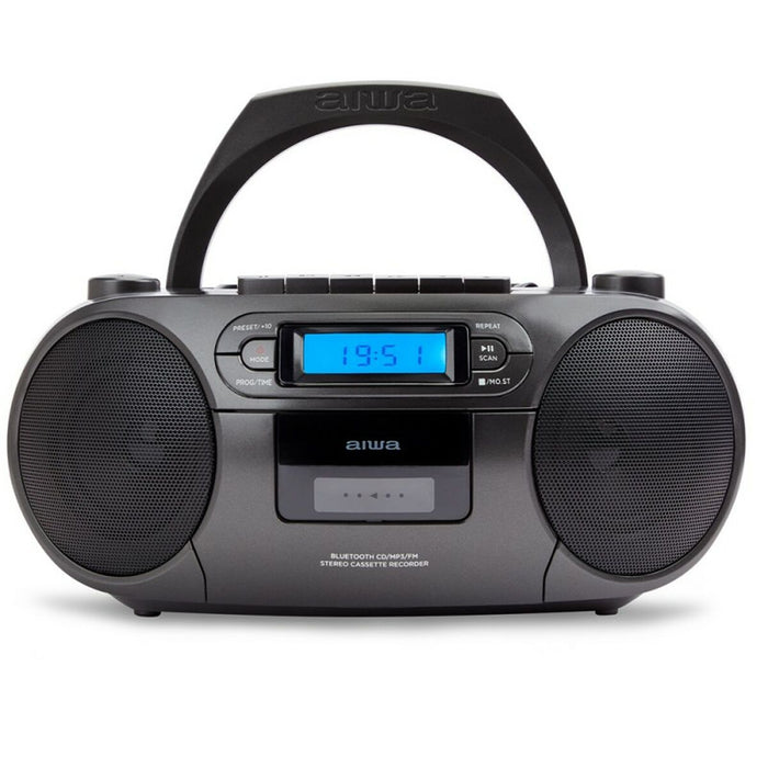 Radio CD Aiwa Nero Display LCD Bluetooth 5.0