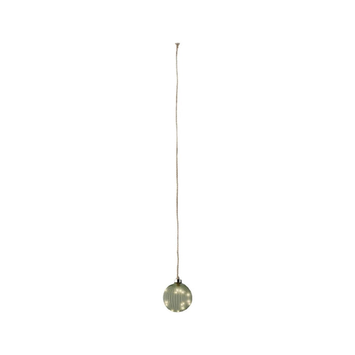 Bola de Navidad Lumineo Yute Cristal Para colgar MicroLED