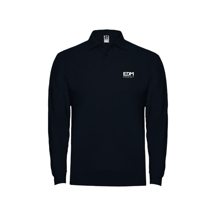 Men's Long Sleeve Polo EDM Black