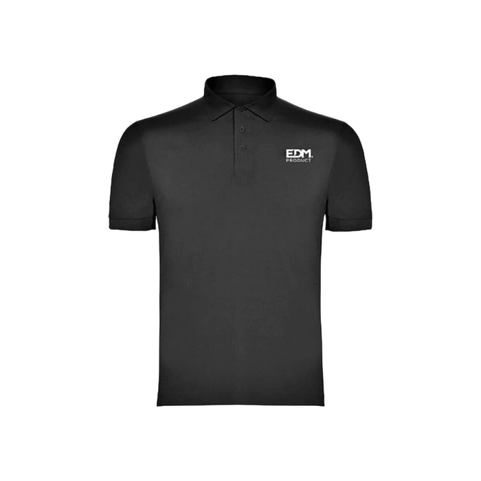 Men’s Short Sleeve Polo Shirt EDM Black