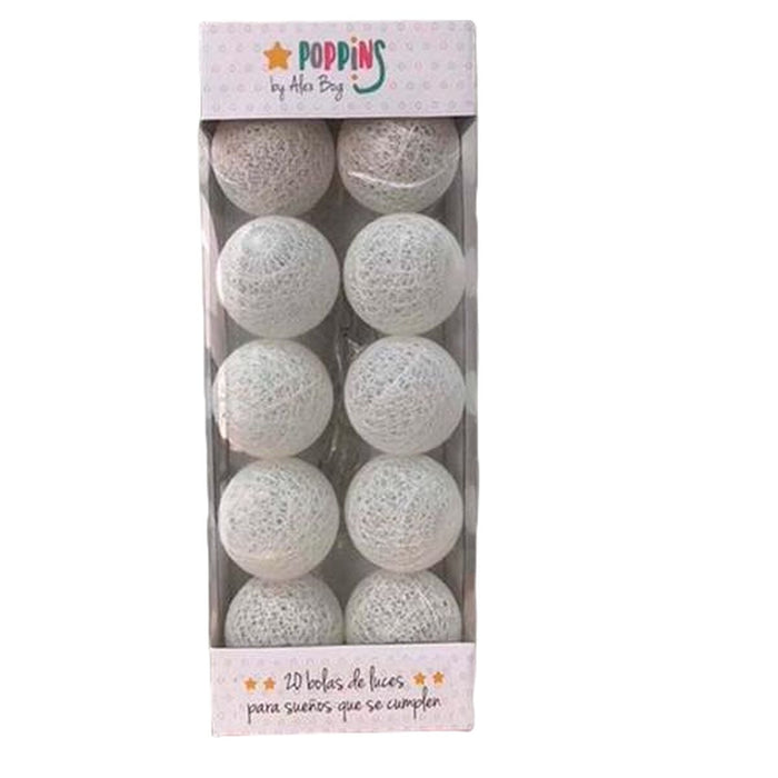 Guirnalda de Bolas LED Roymart Poppins Blanco