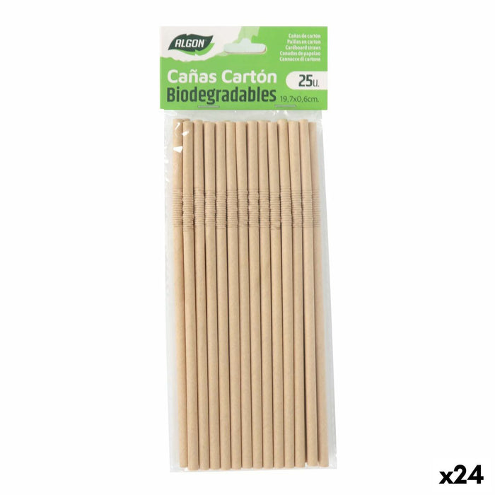 Reusable Drinking Straw Algon 19,7 x 0,6 cm 25 Pieces 24 Units