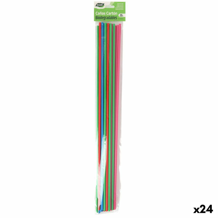 Reusable Drinking Straw Algon 50 x 0,6 cm 20 Pieces 24 Units
