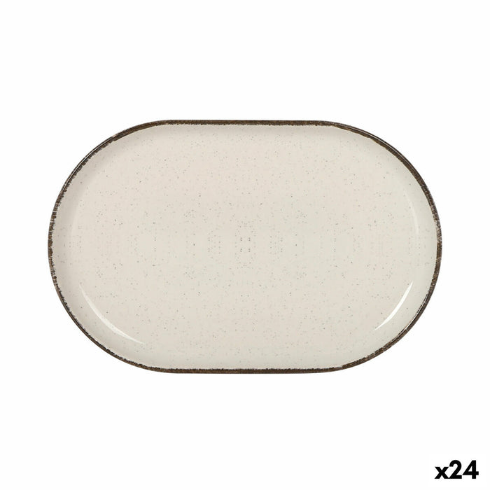 Serving Platter La Mediterránea Anllo Oval 20 x 13 x 2 cm (24 Units)