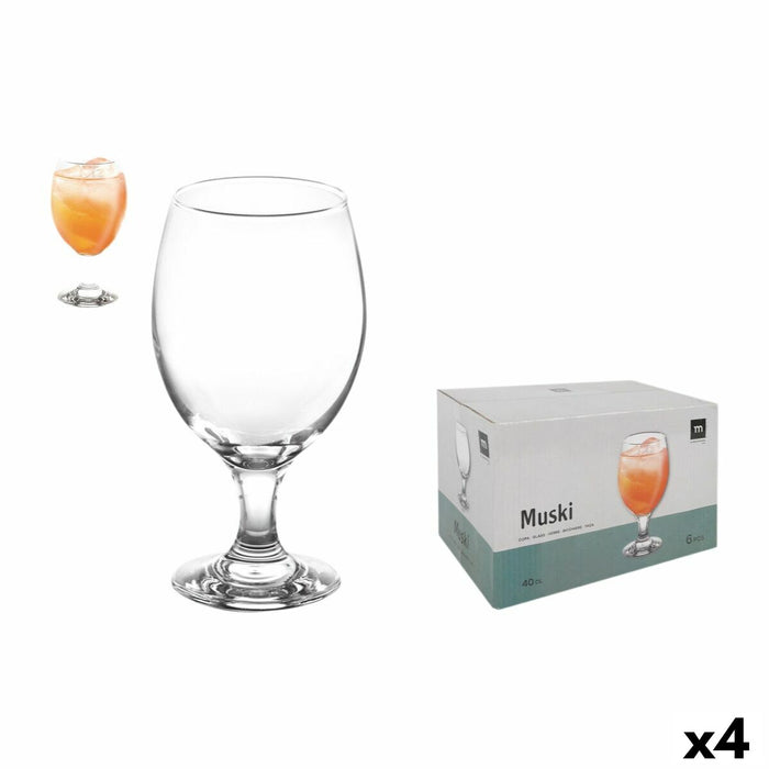 Set de Copas La Mediterránea MUSKI 0,4 l 6 Piezas (4 Unidades)