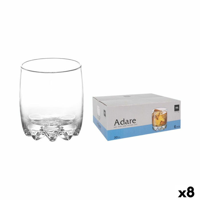 Set of glasses La Mediterránea ADARE 0,3 L 6 Pieces (8 Units)