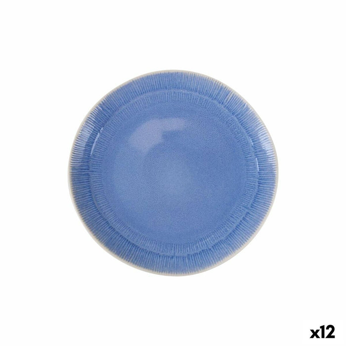Plato Llano La Mediterránea Calobra Azul (12 Unidades)