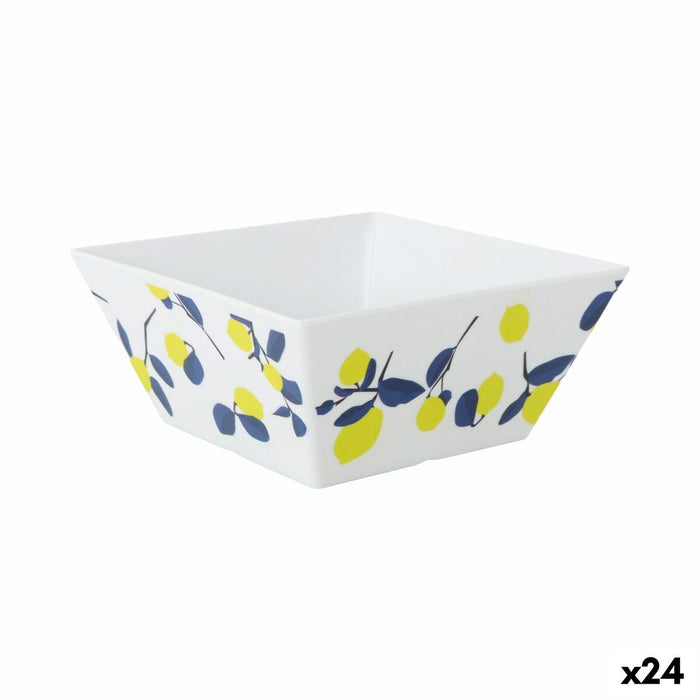 Bol para Aperitivos La Mediterránea Limón 18 x 18 x 8 cm (24 Unidades)