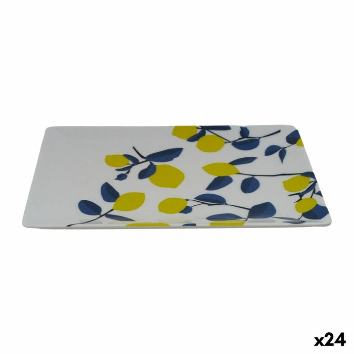 Bandeja de Aperitivos La Mediterránea Limón 20 x 13 x 2 cm (24 Unidades)