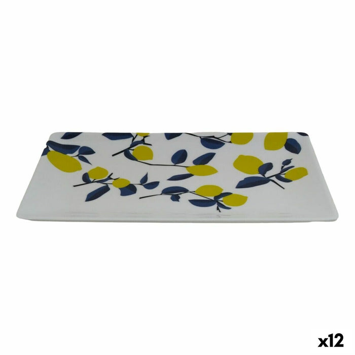 Bandeja de Aperitivos La Mediterránea Limón 25 x 15 x 2 cm (12 Unidades)