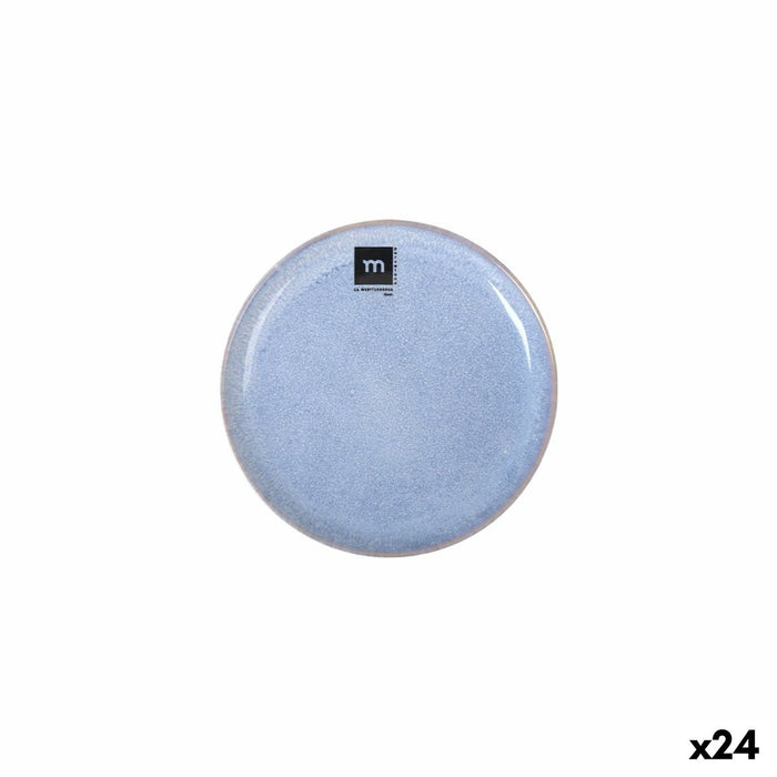 Plato Llano La Mediterránea Macarella blue Ø 16 cm (24 Unidades)