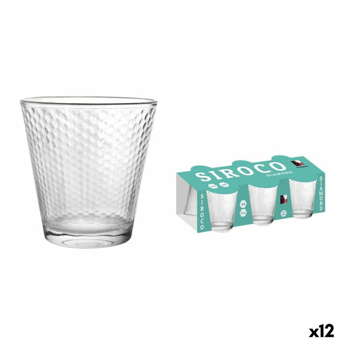Set of glasses La Mediterránea Siroco diamonds 6 Pieces (12 Units)