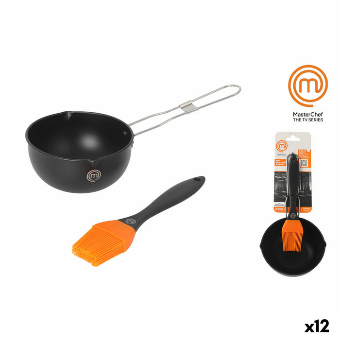 Barbecue Utensils Set MasterChef 11,5 X 6 cm Paintbrush (12 Units)