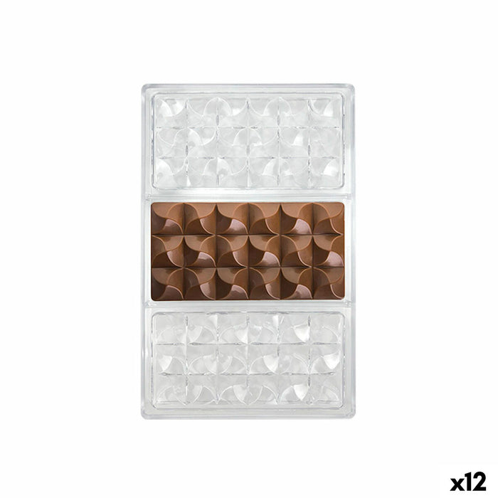 Molde para Repostería Quttin CHOCOLATE 27,5 x 17,5 x 2,5 cm (12 Unidades)