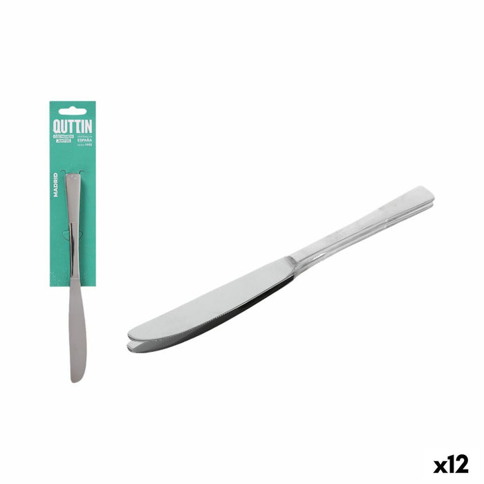 Knife Set Quttin Madrid Stainless steel 22 x 1,7 cm 2 Pieces (12 Units)