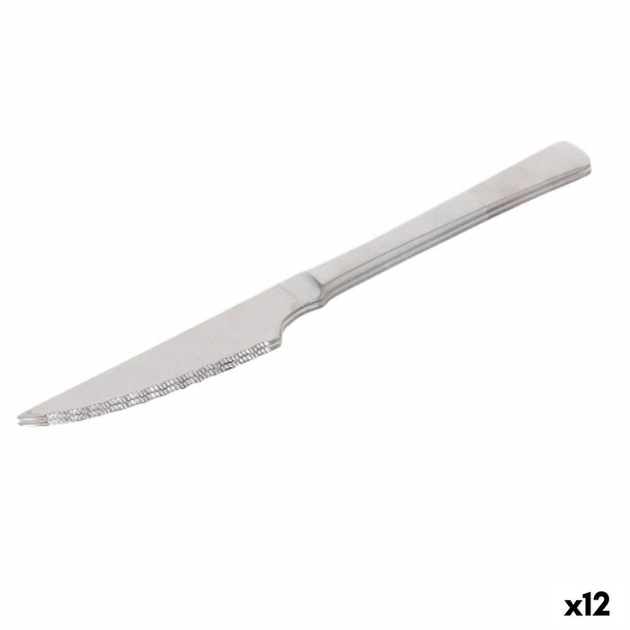 Set de Cuchillos para Carne Quttin Madrid Plateado Acero Inoxidable 21 x 2 x 0,5 cm 2 Piezas (12 Unidades)
