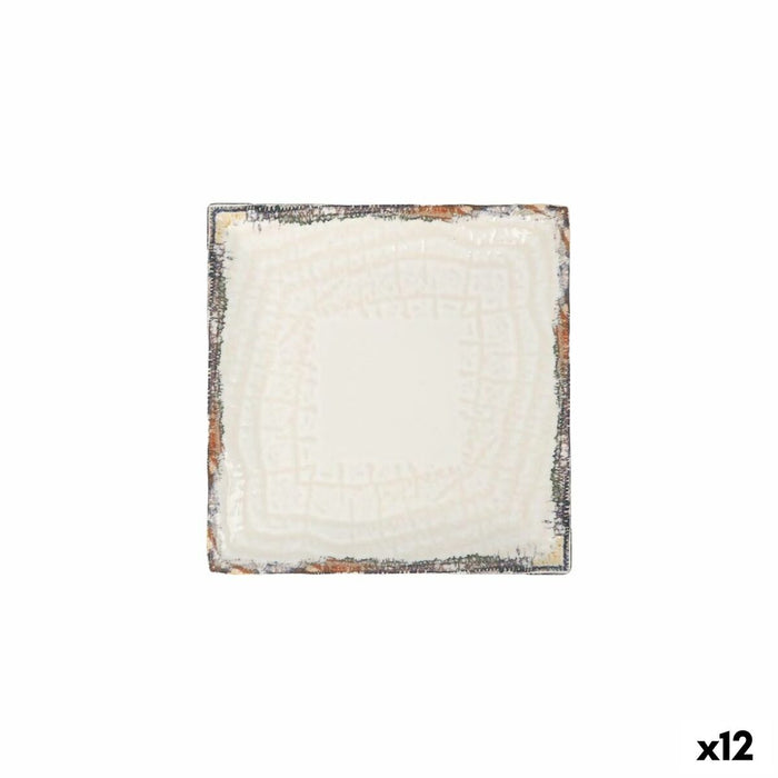 Dessert dish La Mediterránea Albus 18 x 18 x 2 cm (12 Units)