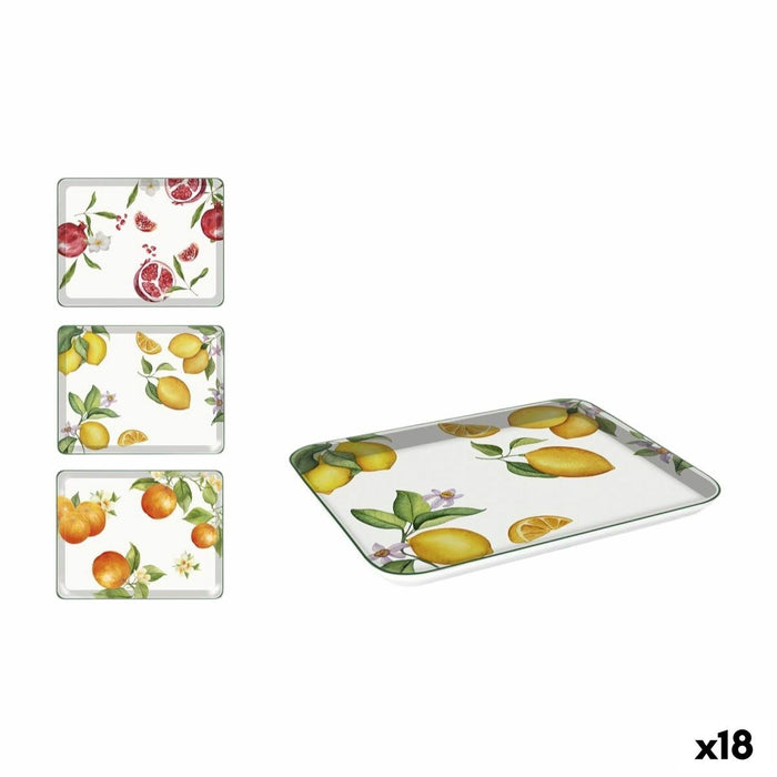 Tray La Mediterránea 27 x 21 cm Fruits 18 Units