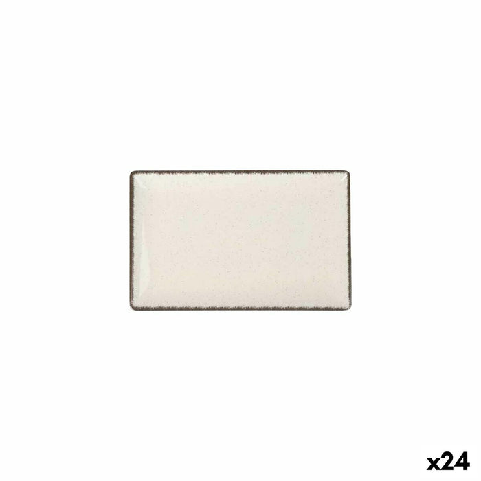 Serving Platter La Mediterránea Anllo Rectangular 20 x 13 x 2 cm (24 Units)