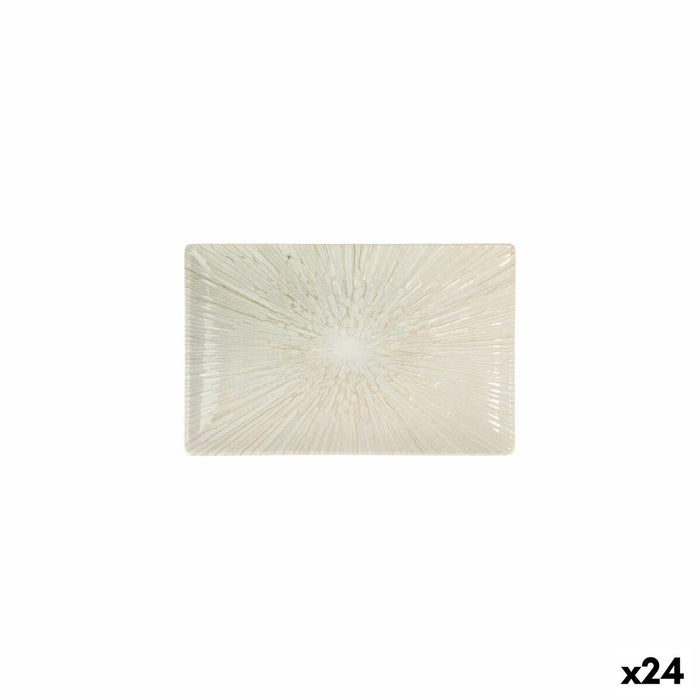 Serving Platter La Mediterránea Anya Rectangular 20 x 13 x 2 cm (24 Units)
