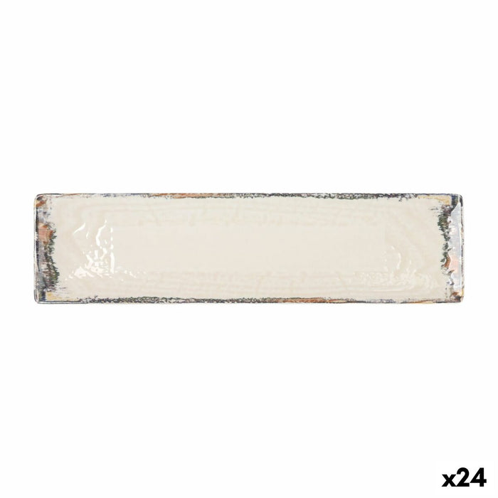 Fuente de Cocina La Mediterránea Albus Rectangular 30 x 8 x 2 cm (24 Unidades)