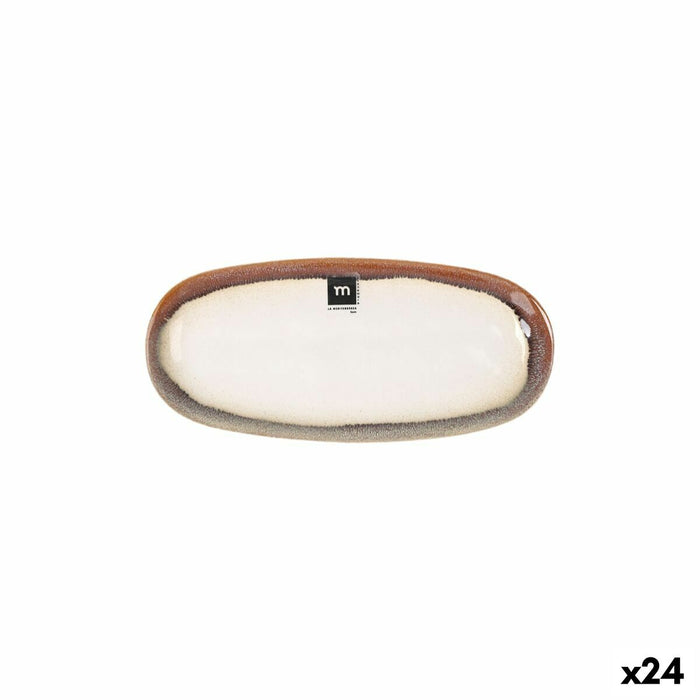 Fuente de Cocina La Mediterránea Fustam Ovalado 25,8 x 12 x 2,2 cm (24 Unidades)