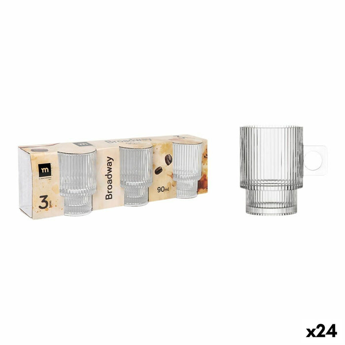 Juego de Tazas La Mediterránea Broadway 3 Piezas (24 Unidades)