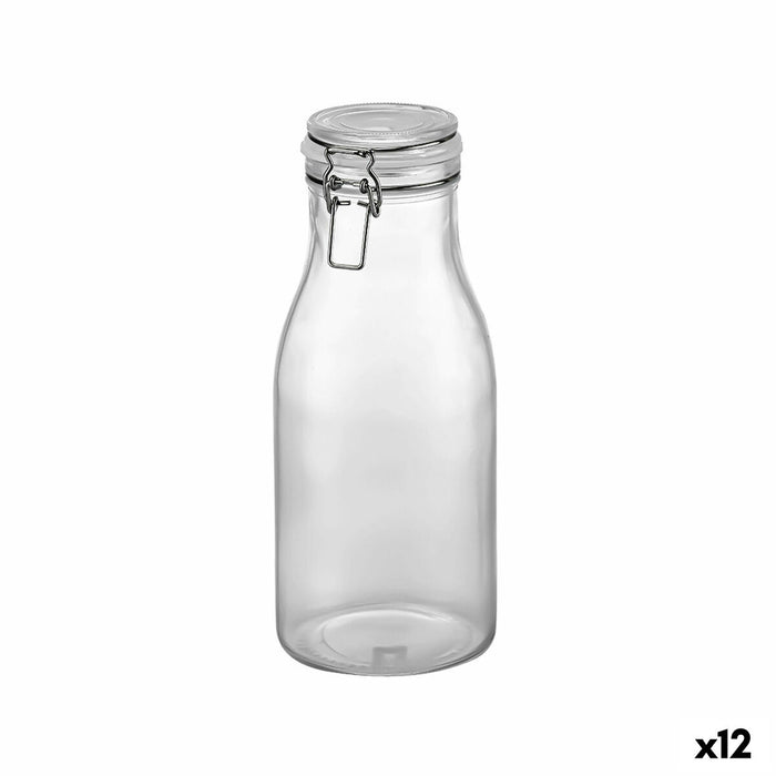 Botella de Cristal La Mediterránea Vidrio 1 L (12 Unidades)