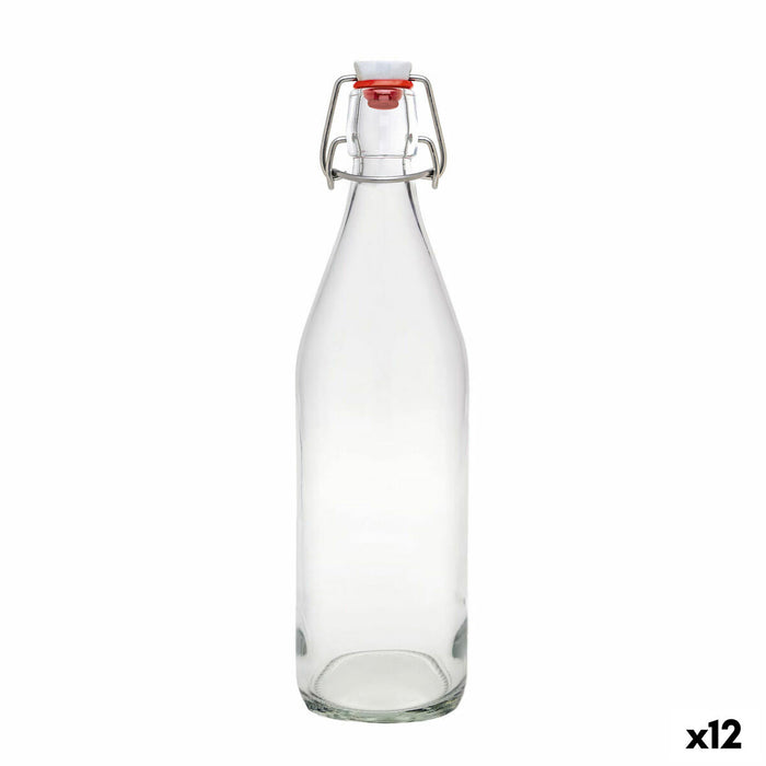 Botella de Cristal La Mediterránea Vidrio 1 L (12 Unidades)