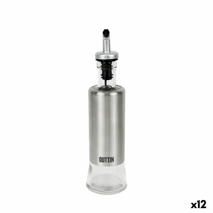 Aceitera Quttin Transparente Plateado Acero Inoxidable 0,3 L (12 Unidades)