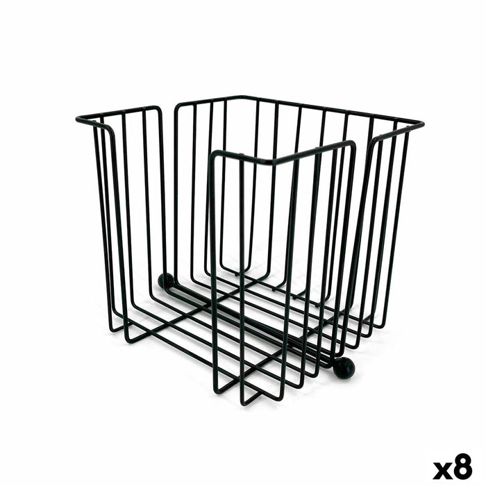Servilletero My Bar Negro Metal 19 x 19 x 18 cm (8 Unidades)