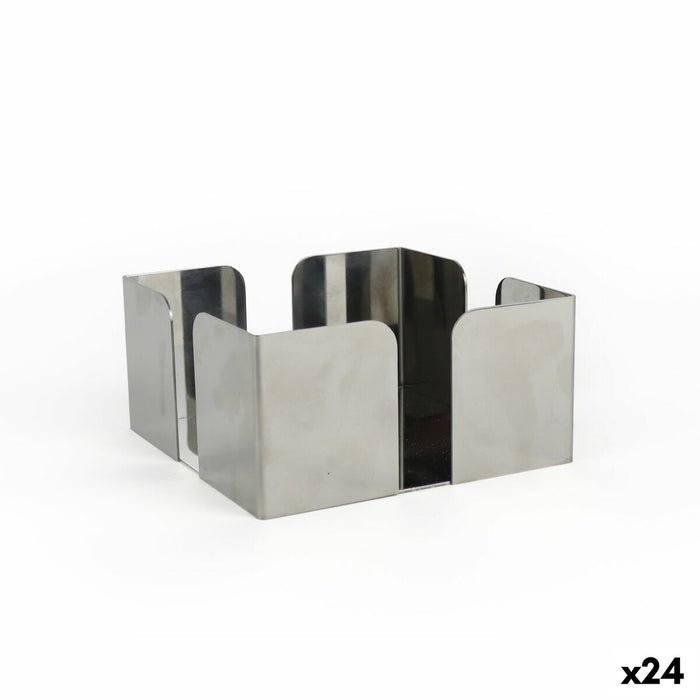Servilletero My Bar Acero 12 x 12 x 6 cm (24 Unidades)