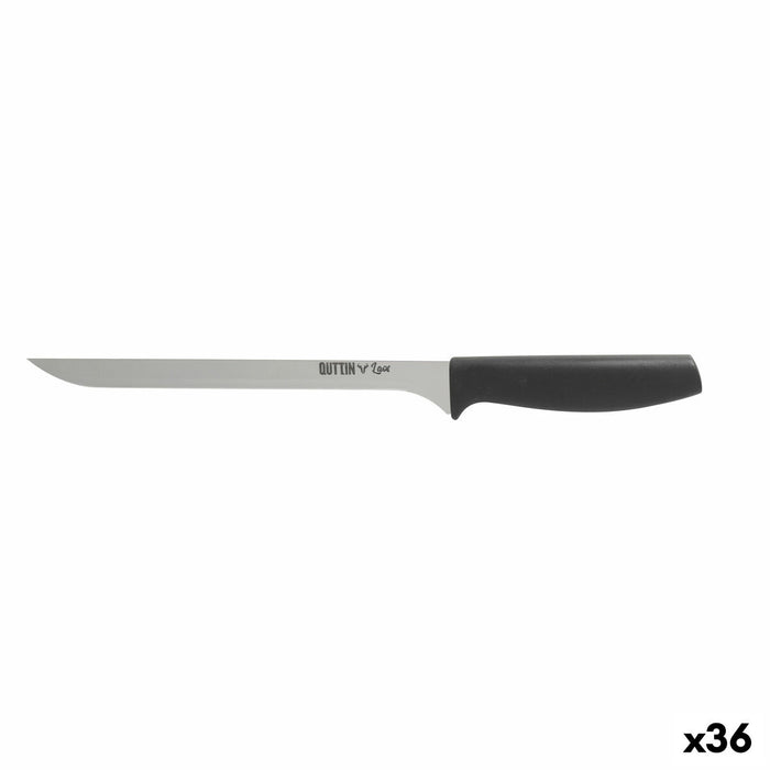 Cuchillo Jamonero Quttin Laos 22 cm Negro Plateado (36 Unidades)