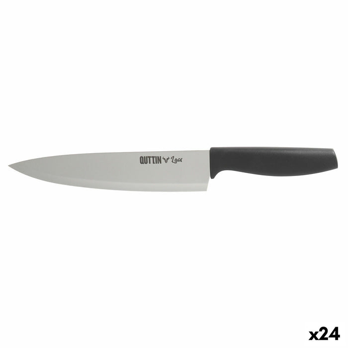 Kitchen Knife Quttin Laos Black Silver 20 cm (24 Units)