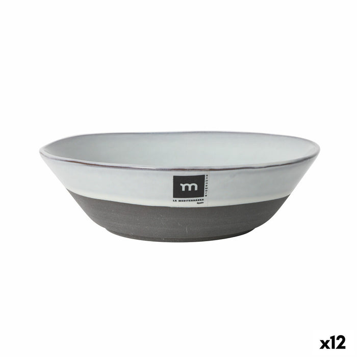 Deep Plate La Mediterránea Black clay