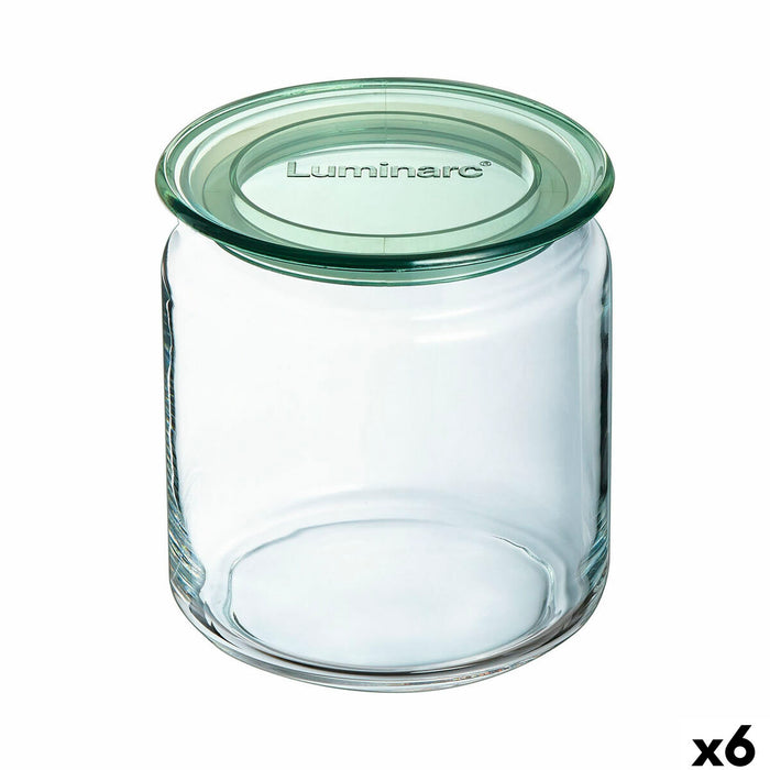 Vaso Luminarc Pure Jar Verde Vetro 750 ml (6 Unità)