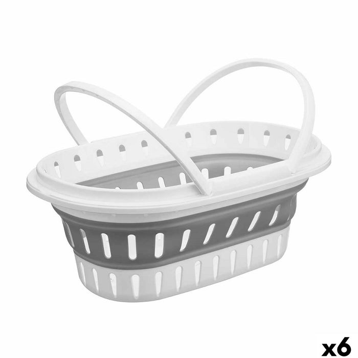 Folding Clothes Basket polypropylene TPR 58 x 23 x 38 cm Foldable (6 Units)