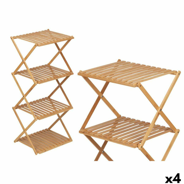 Shelves Gift Decor Natural Bamboo 40 x 92,5 x 33,2 cm 40 x 45 x 7 cm (4 Units)