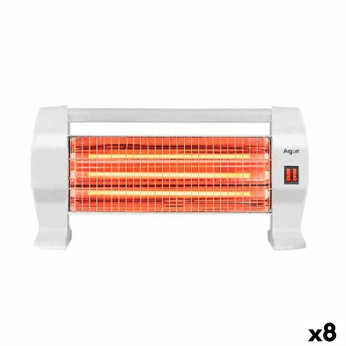 Estufa Eléctrica Halógena Argon Blanco 1200 W (8 Unidades)