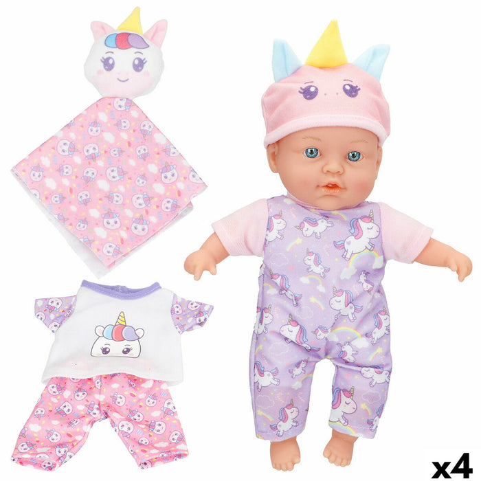 Muñeco Bebé Colorbaby 21 x 32 x 9,5 cm 4 Unidades